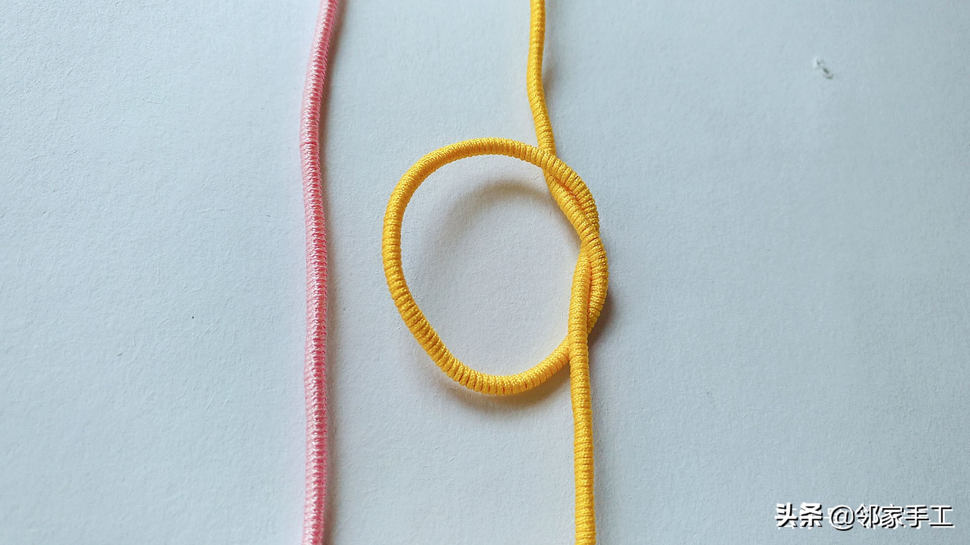 同心结曼陀罗结编法教程慢动作,曼陀罗同心结手绳半成品
