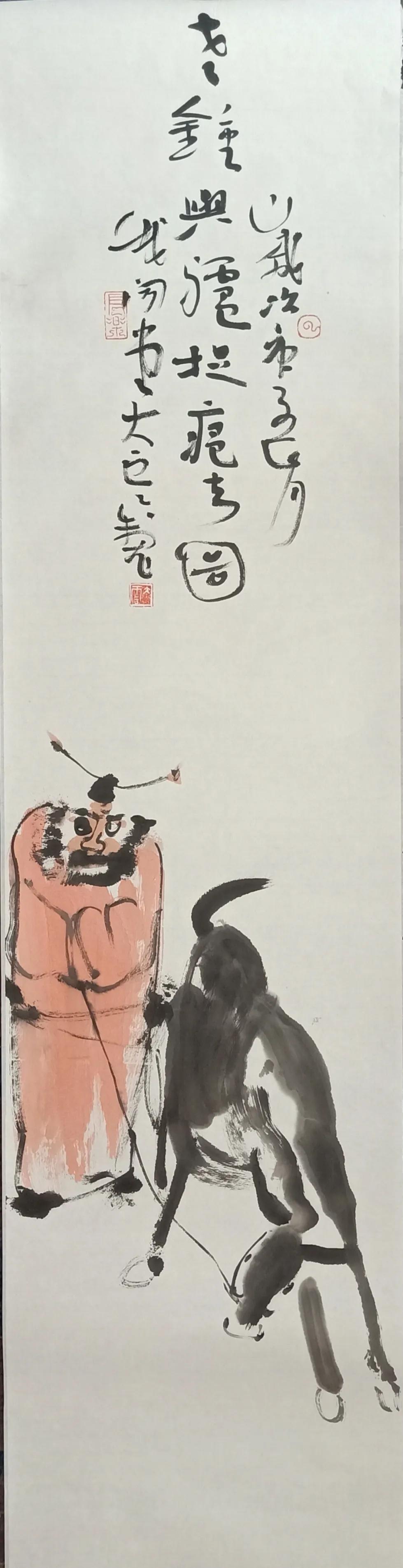 画家段云华的工笔画作品图片,书法大家珍贵挥毫视频