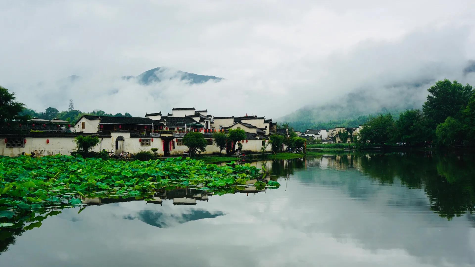 航拍下的宏村有多美,宏村旅游攻略一镜到底