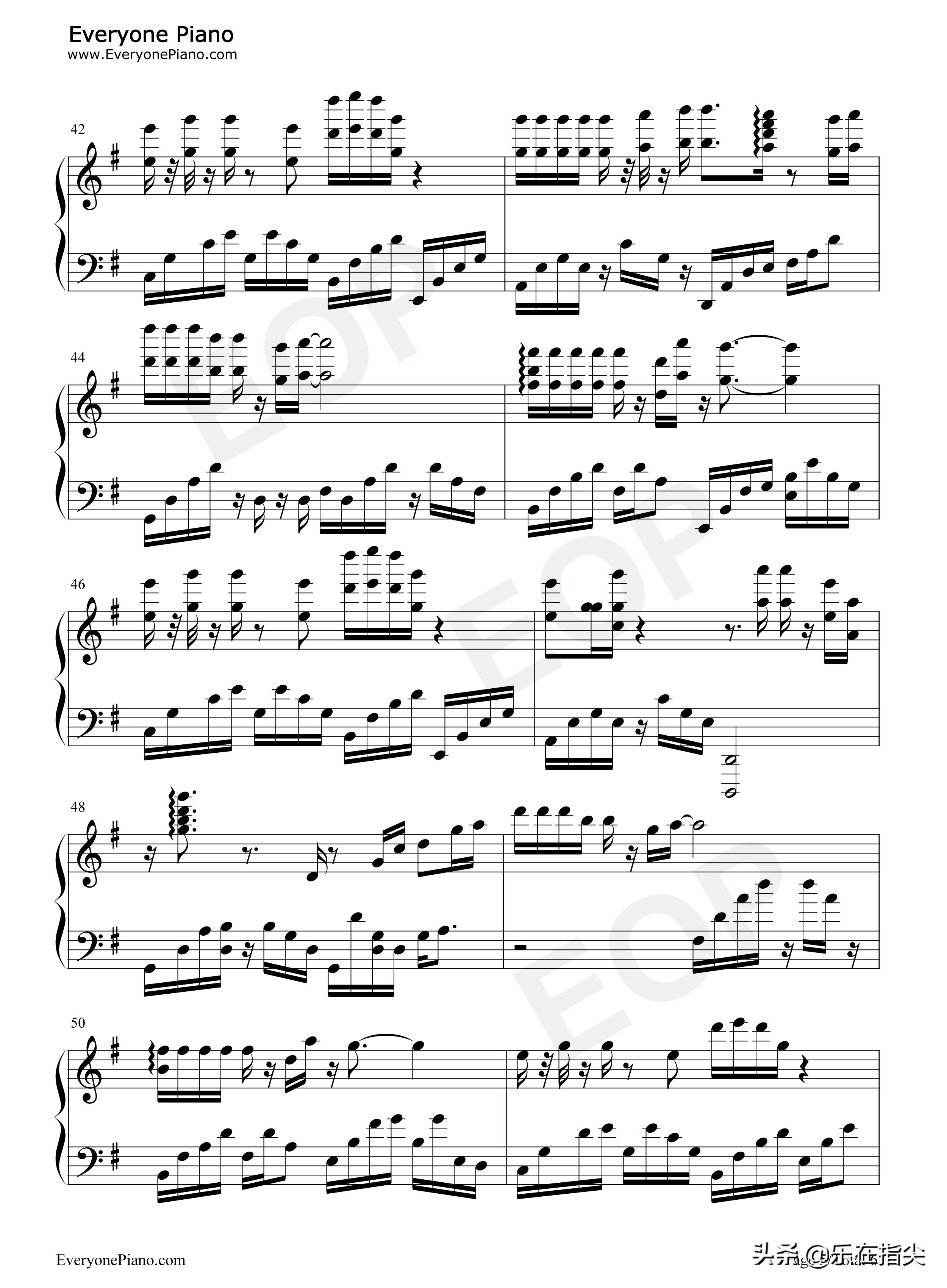 电子琴香水有毒五线谱,香水有毒钢琴简谱图片完整版