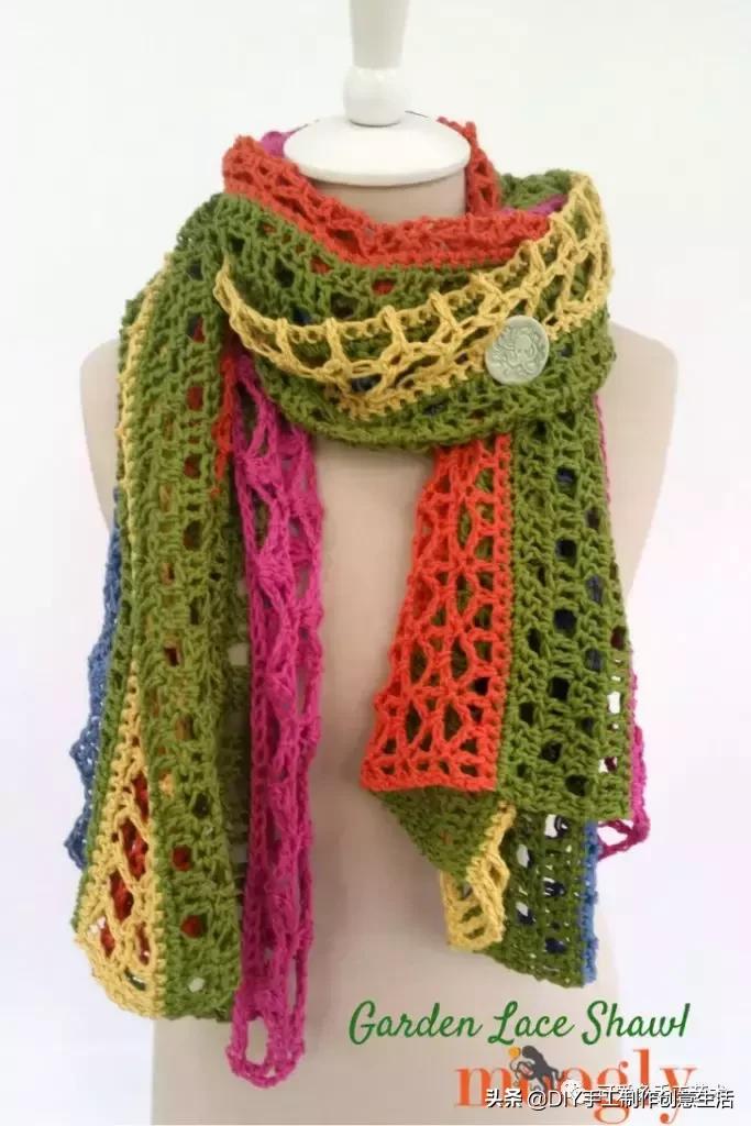 手工diy钩针编织围巾教程,diy手工编织围巾教程