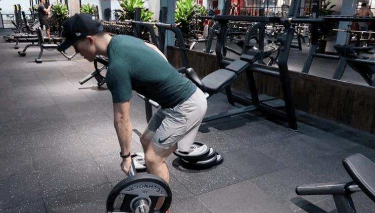 t杠划船的正确训练方法,t杠划船能练到中下斜吗