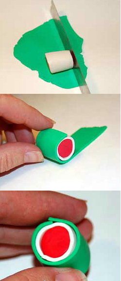 珍珠耳环diy手工制作教程,自制西瓜耳环