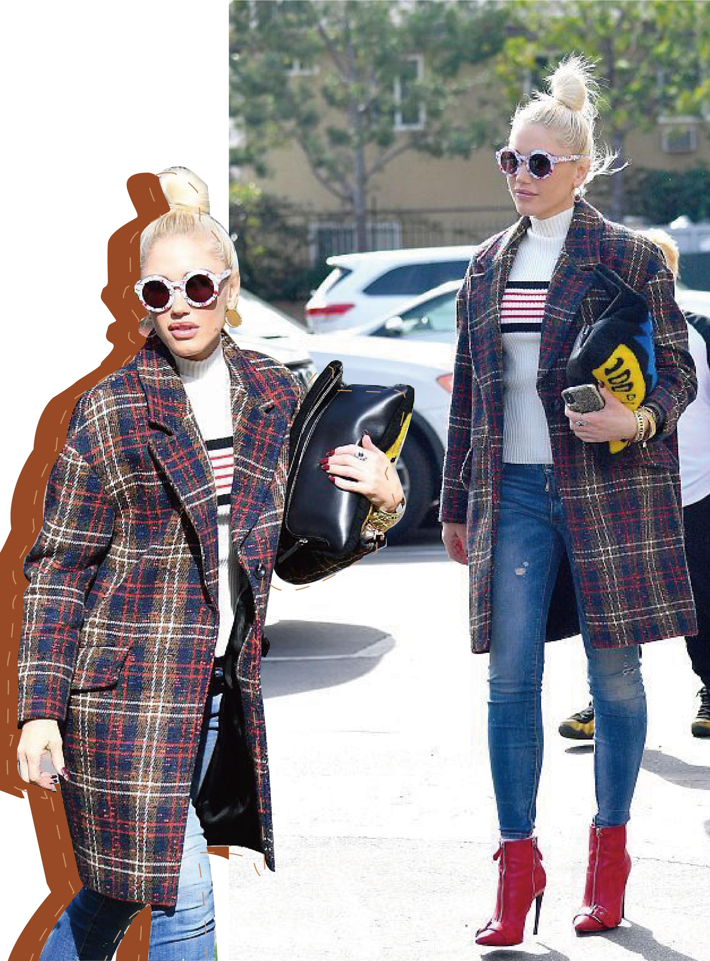 牛仔裤搭配中长款大衣,毛呢大衣牛仔裤怎么搭配好看