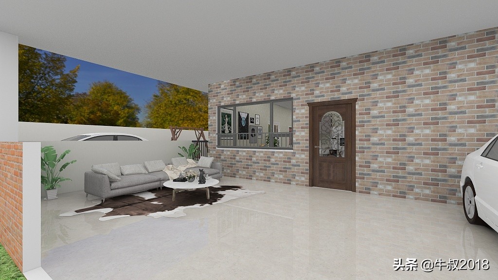 乡村养老别墅带庭院,农村简单养老房小户型设计