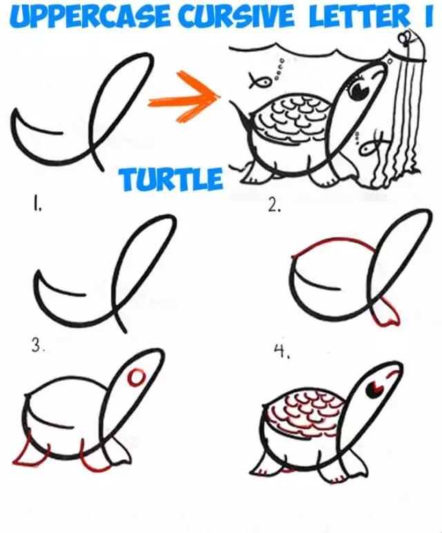 26个英文字母简笔画动物,26个英文字母简笔画顺序