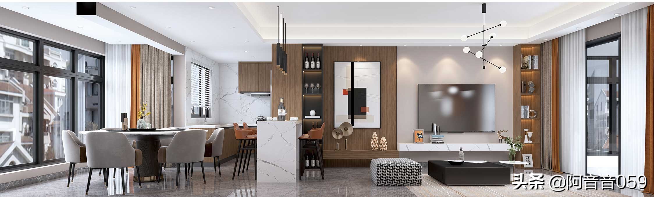 衣柜和电视柜连体设计简单实用,衣柜和电视柜组合效果图大全