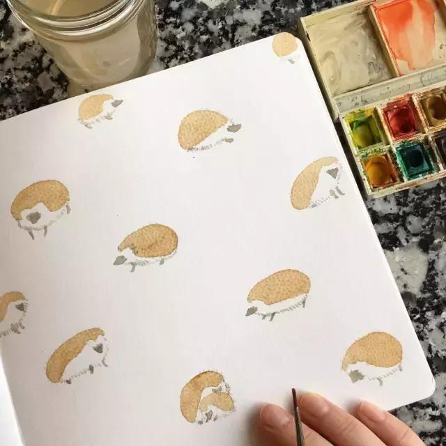 手残党零基础画,纹理画教程初学者