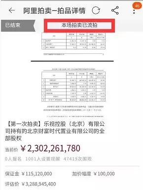 贾跃亭被拍卖房产了吗,贾跃亭因为什么破产