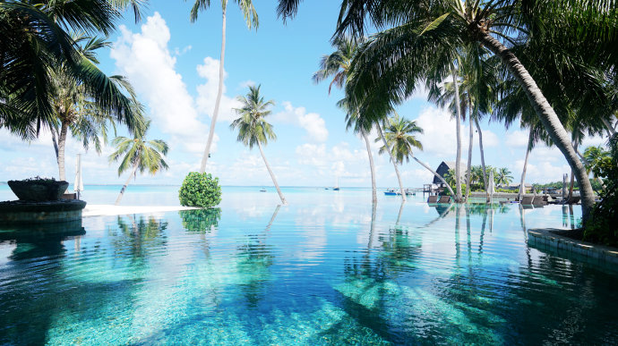 海上香格里拉金町湾,马尔代夫香格里拉隐逸的海岛天堂