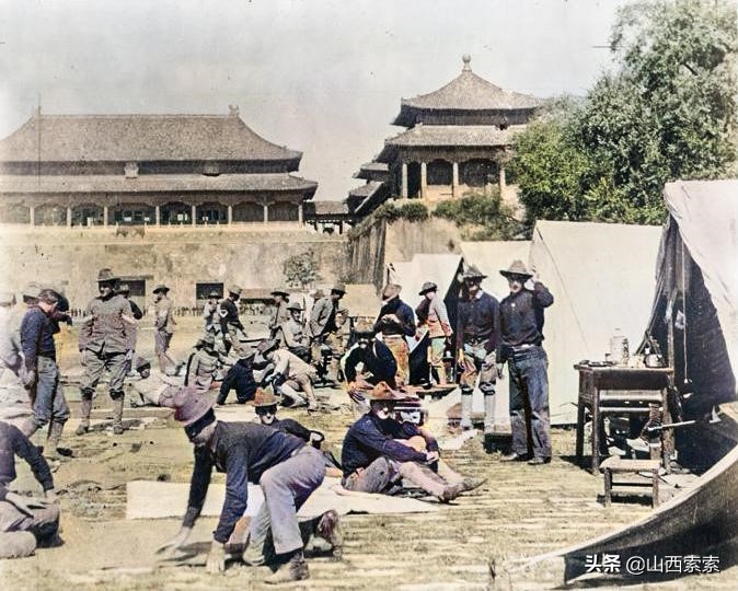 八国联军侵华战争历史讲解超长,1900年八国联军侵华战争影像彩色