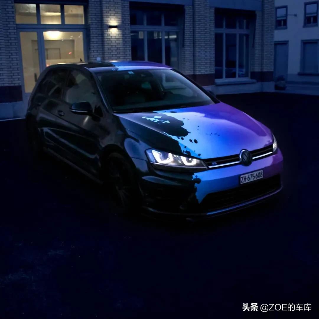 高尔夫7.5r-line车身涂装,大众高尔夫7什么颜色最洋气