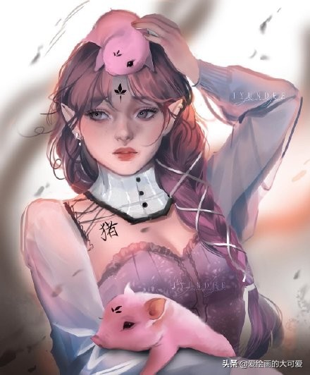 精美生肖拟人原画分享，想要的拿走啊，另附超实用大大笔刷