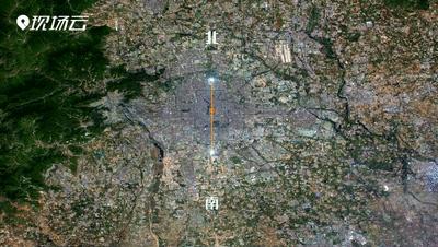 万米高空看北京全景,60万高空看北京