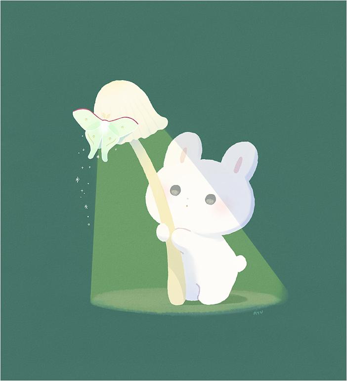 兔兔可爱插画,ayu日语