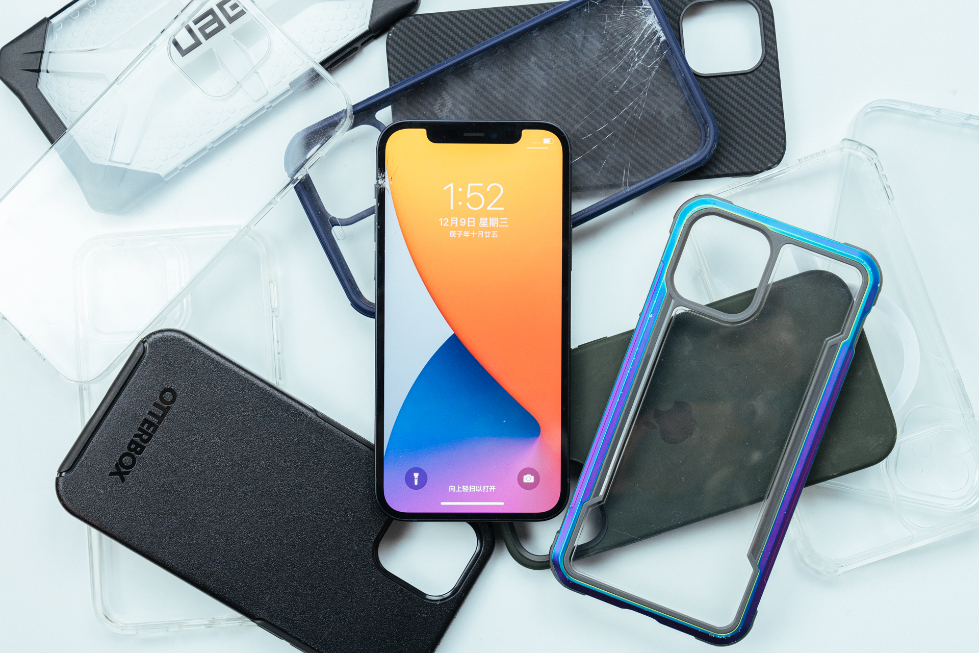 iphone12pro原装透明保护壳测试,iphone12无镜头保护手机壳