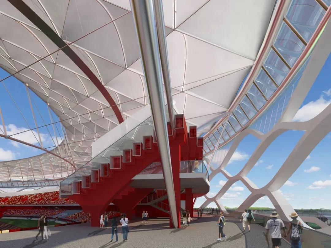 安阳文体中心体育场钢结构,北京建工工人体育场钢结构