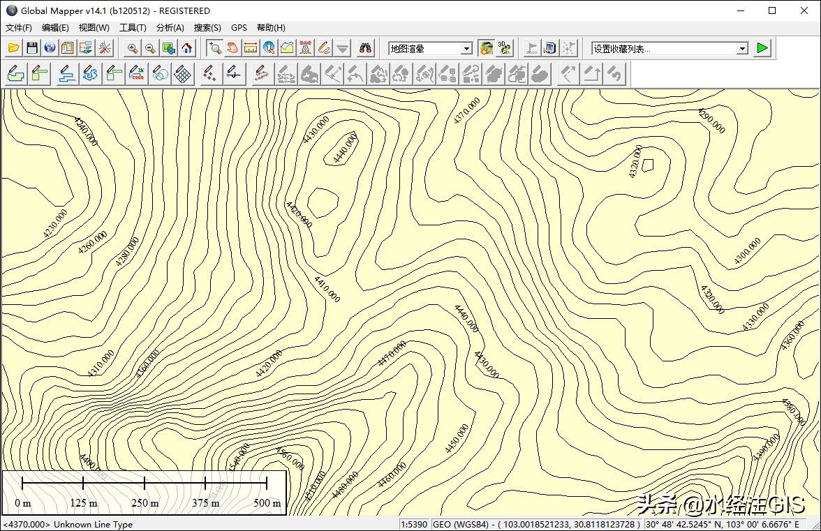如何在微图中提取生成等高线