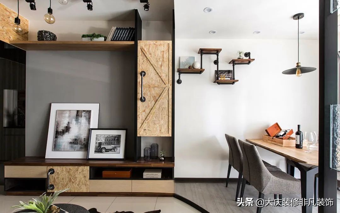 75m²工业风格，原始魅力时尚放荡不羁，将咖啡厅直接搬回家