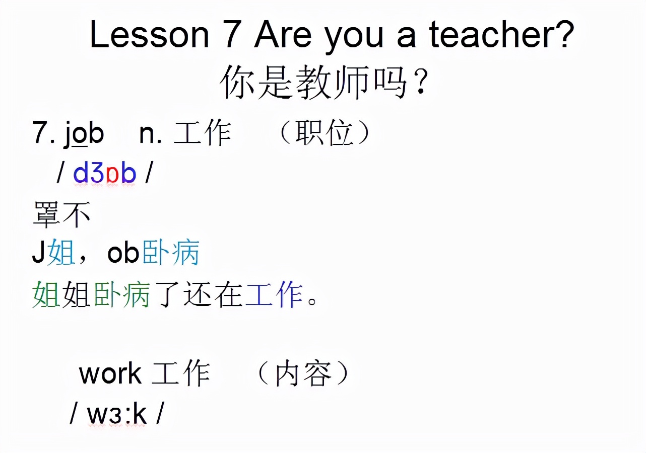 新概念英语第一册lesson10-20,新概念英语第一册语法详解lesson8