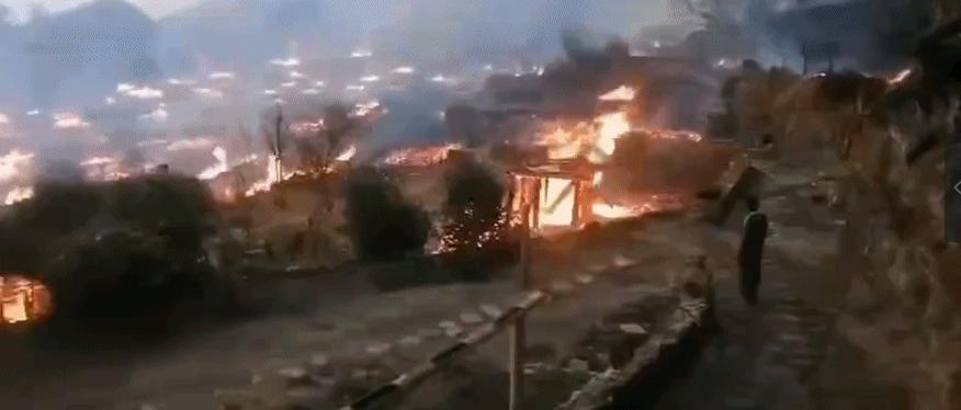 被烧之前的云南翁丁原始部落,我国最古老的村庄被烧毁