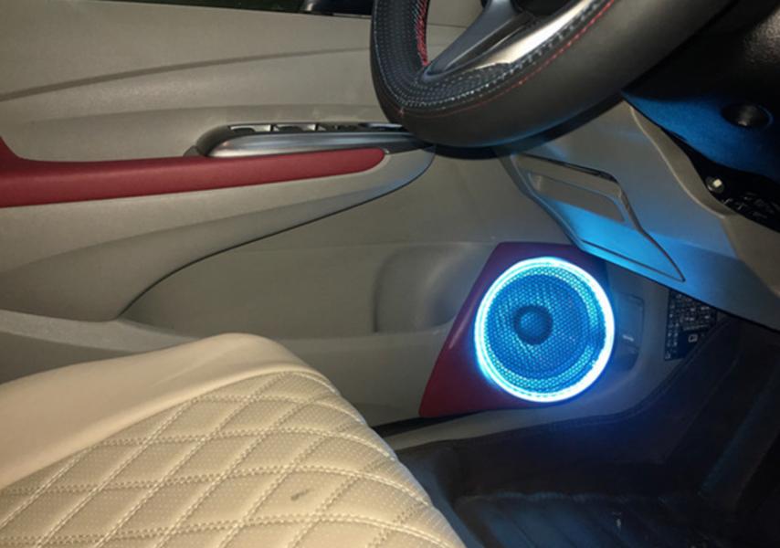 本田经典锋范改装两分频音响,u17汽车音响改装