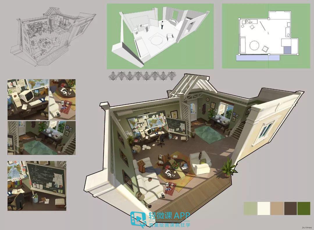 学习原画时如何画出好的游戏原画场景？注意这几个点