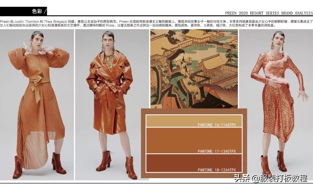 服装设计纹样款式图,服装设计潮流穿搭流行趋势