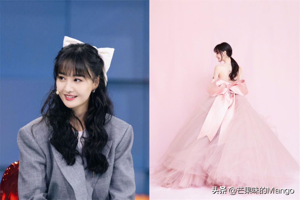 一对蝴蝶结发饰戴法女童,古风蝴蝶结发饰教程戴法幼儿