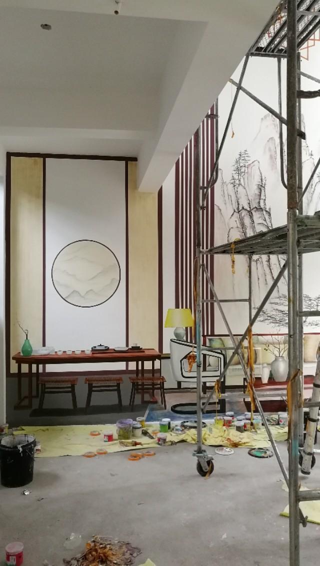 怎么给自己家的墙画墙绘,房地产3d效果图设计制作