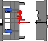 缩口模具结构原理动画,模具经典结构180例