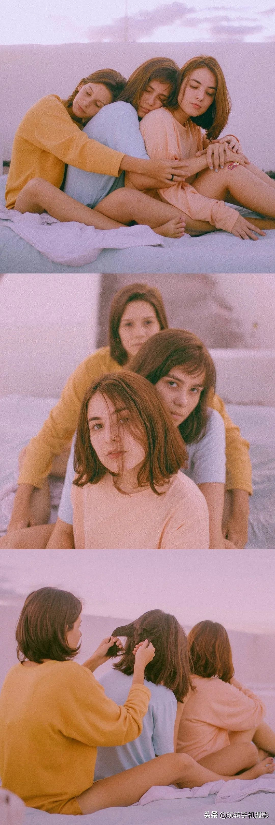 闺蜜拍照姿势创意二人,闺蜜雪地拍照姿势大全