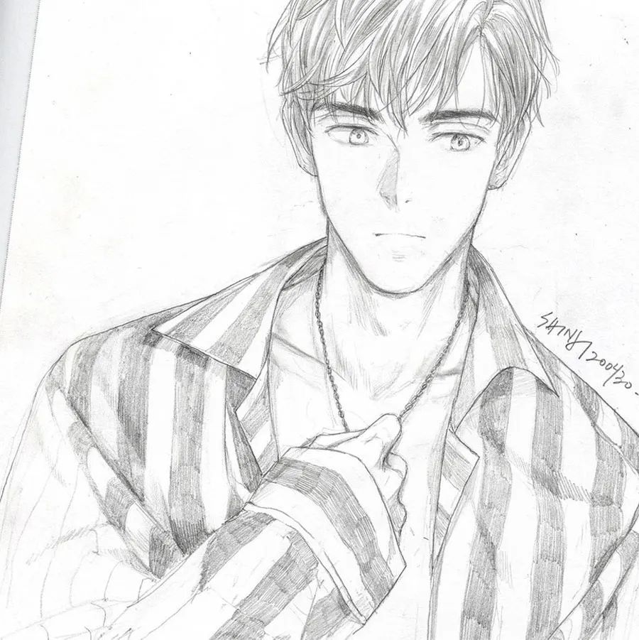 绘画手绘动漫铅笔画,绘画灵感儿童