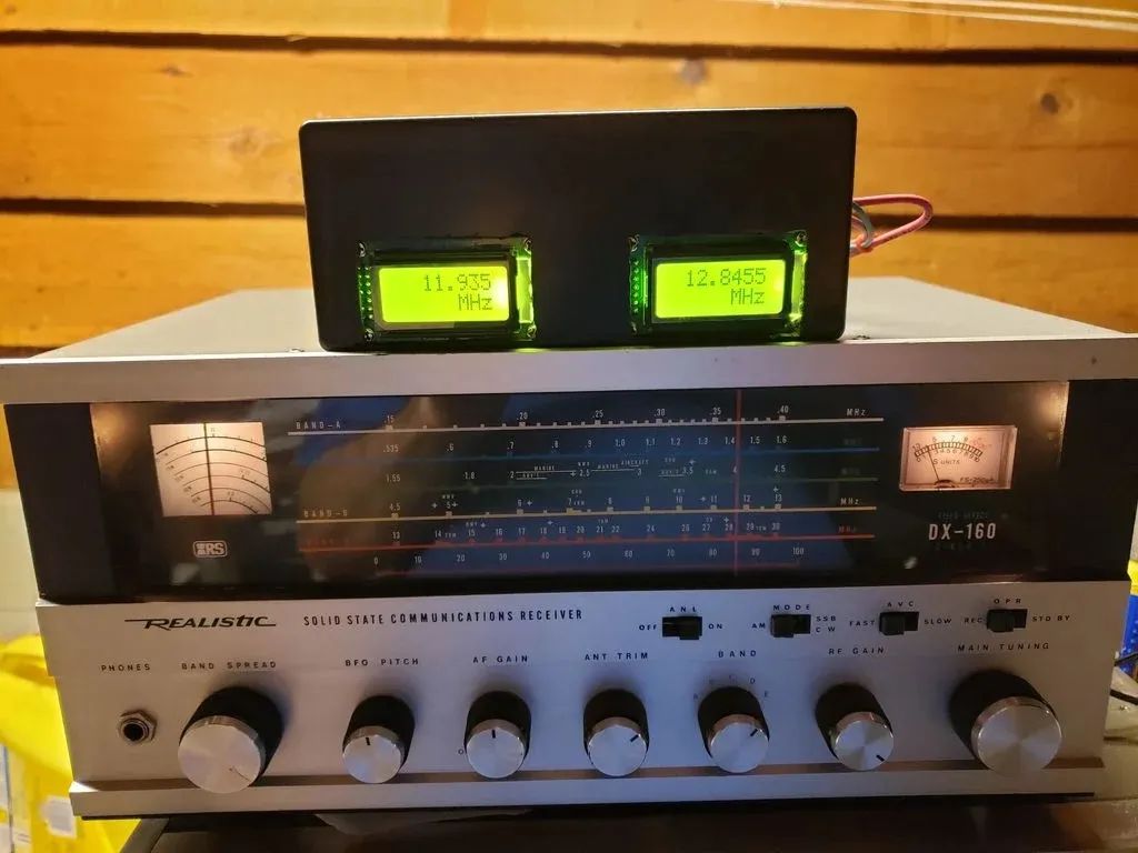 「火腿DIY」读取变频振荡器减去中频|将老短波收音机数字化改造