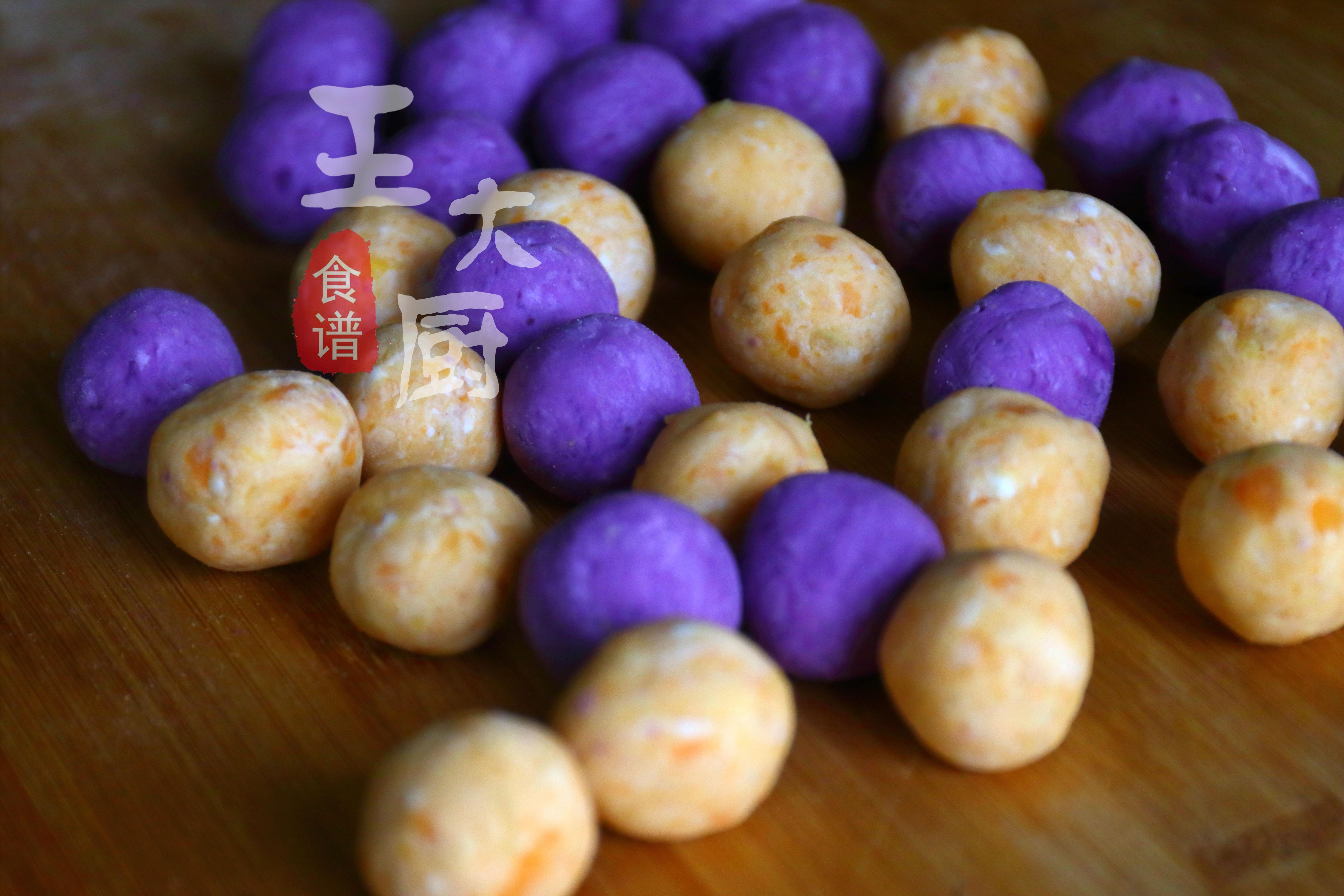 紫薯芋圆小食，简单的小甜品，没事做一份，甜蜜一整天，很好吃