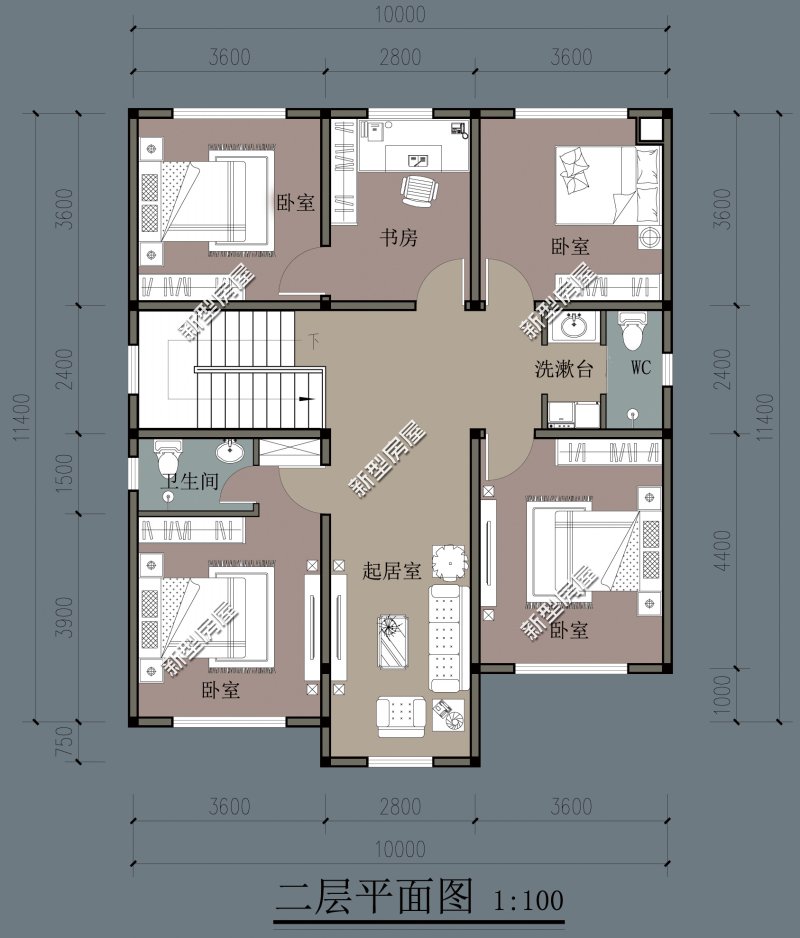 农村什么户型的房子最好,农村建房150平带露台最佳户型