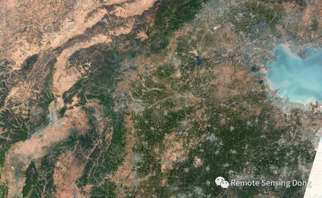 麦熟正当时Ⅴ，卫星看一山隔两季