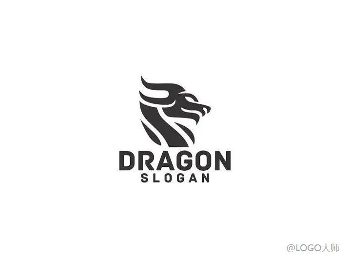 龙主题创意logo设计欣赏,龙logo设计中国风