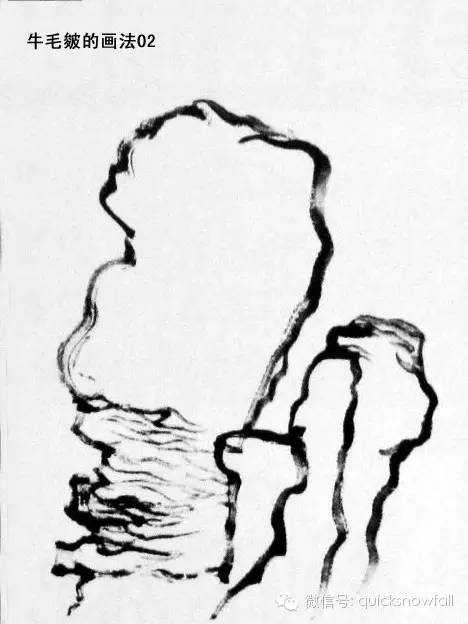 北派山水画山石画法,山水画技法山石的基本画法解析