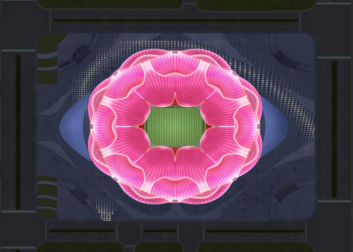 最美恒大足球场,恒大足球场重新设计