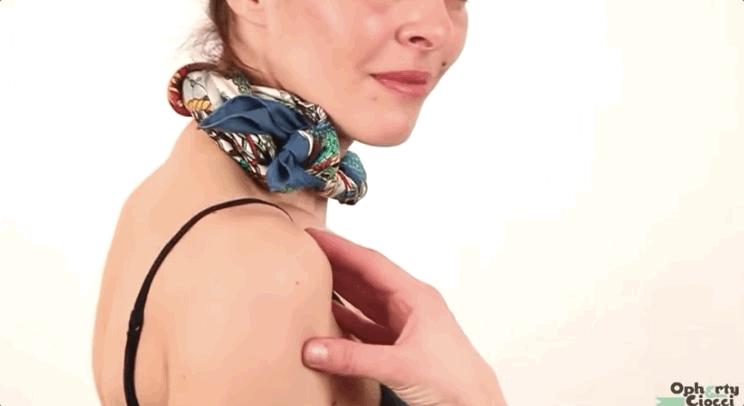 爱马仕丝巾绑法视频,爱马仕丝巾怎么绑好看