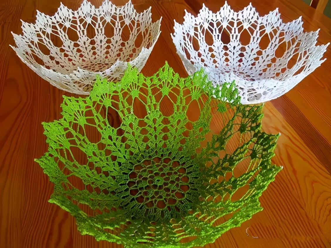 收纳盒子用布条线钩怎么钩视频,用三种毛线钩的收纳物