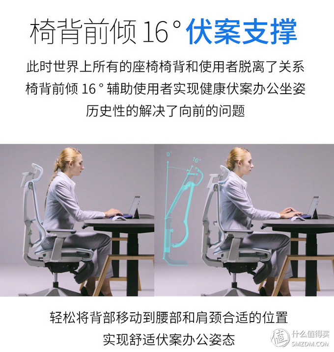 实惠好用的人体工学椅,可调腰靠办公椅