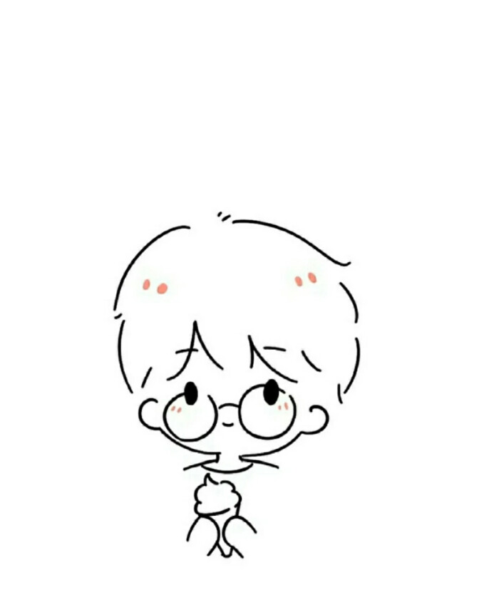 简笔画小人头像九宫格,简笔画小人情侣头像一对