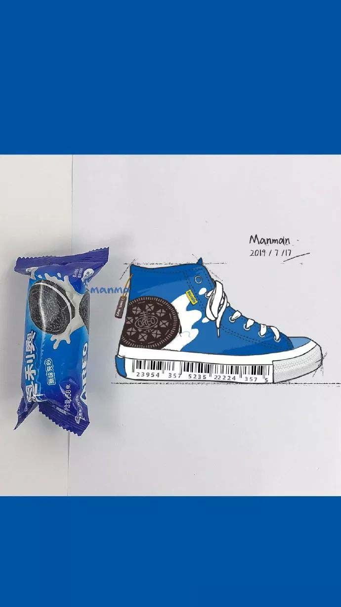 旺旺、乐事、奥利奥出高帮鞋了？这个灵魂画师帮你实现了,上）