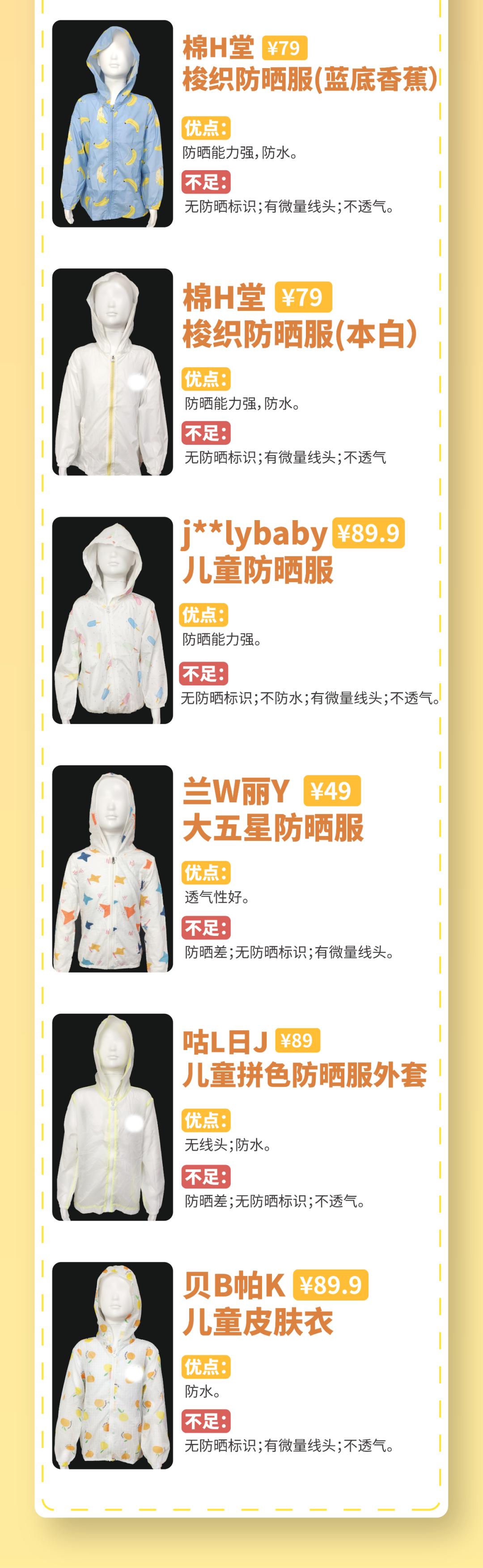 10款百元以下儿童防晒衣测评,市面十款防晒衣专业测评