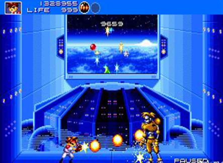 财宝公司的第一部作品，古典式动作游戏《火枪英雄》