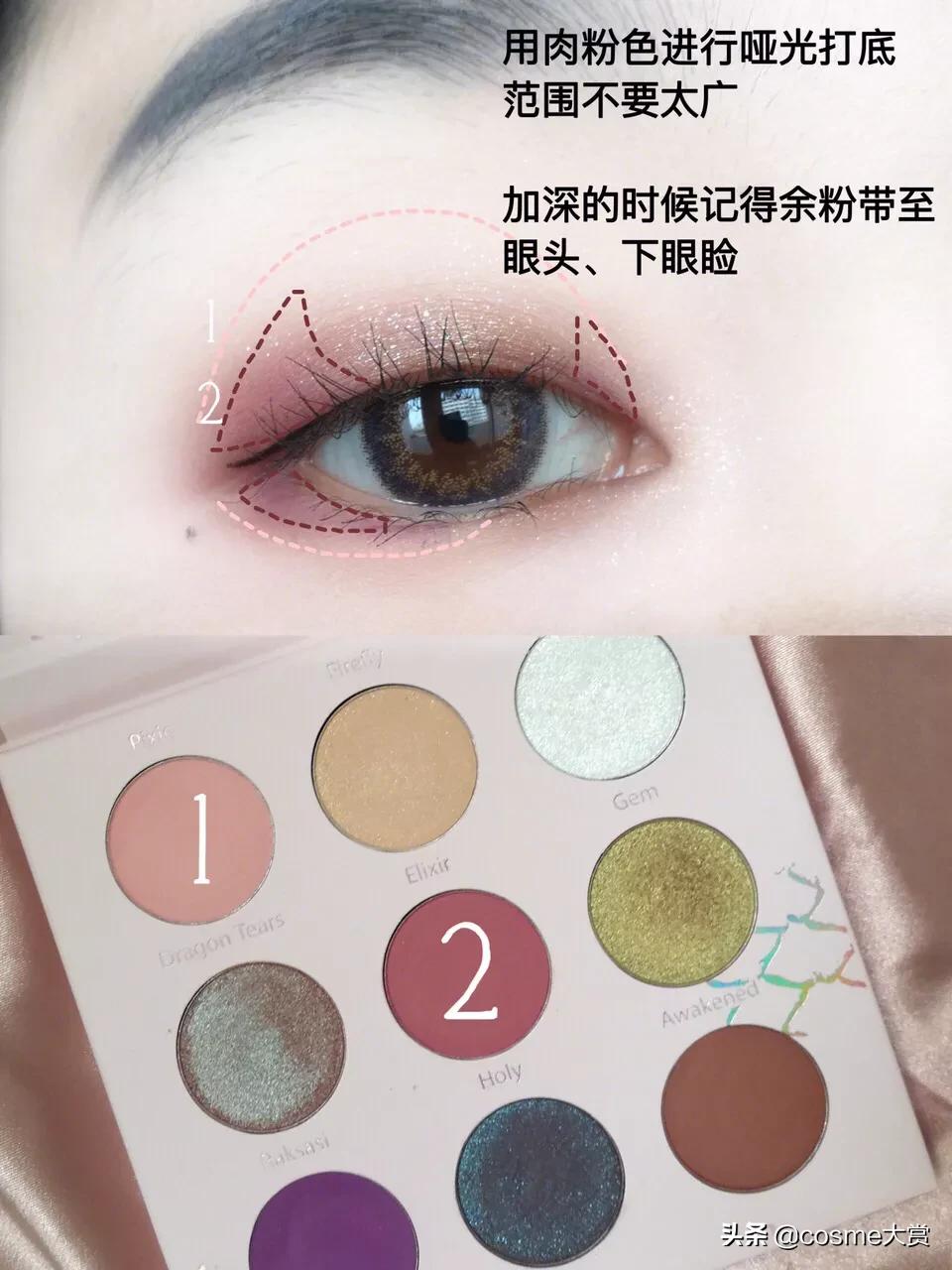 单眼皮日常眼妆新手教程,单眼皮日常的眼妆步骤及思路