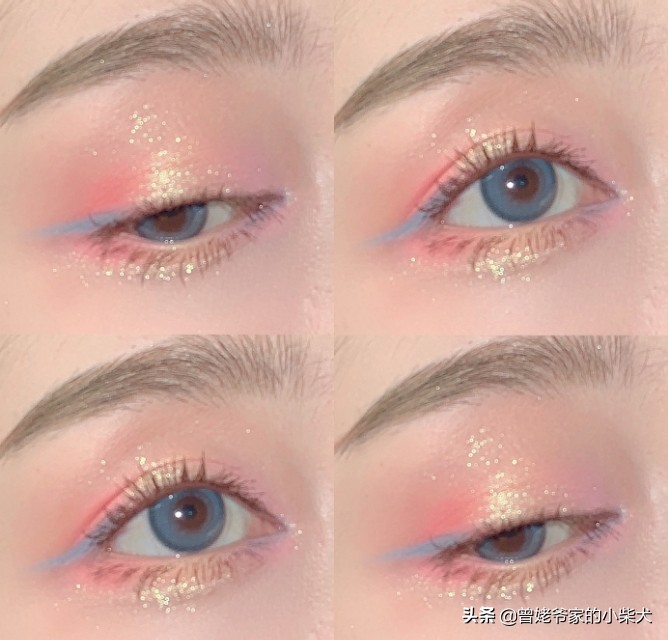 马卡龙万圣节眼妆,马卡龙梦幻眼妆教程