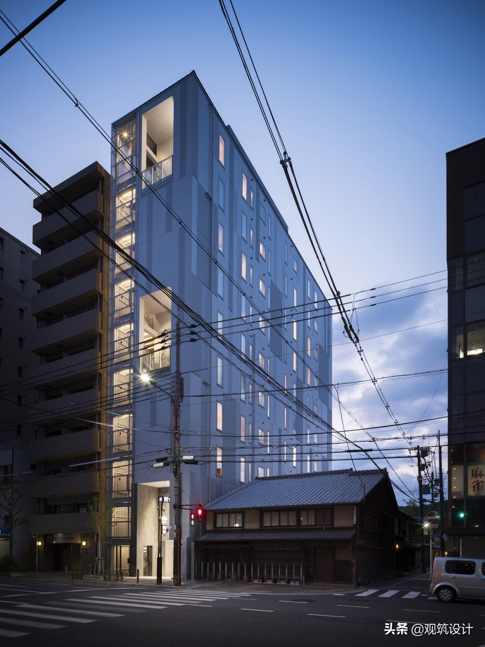 BnAAlterMuseum美术馆酒店，京都，艺术房间与垂直画廊